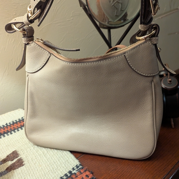 Dooney & Bourke Taupe Leather Shoulder Bag NWOT - Picture 6 of 10